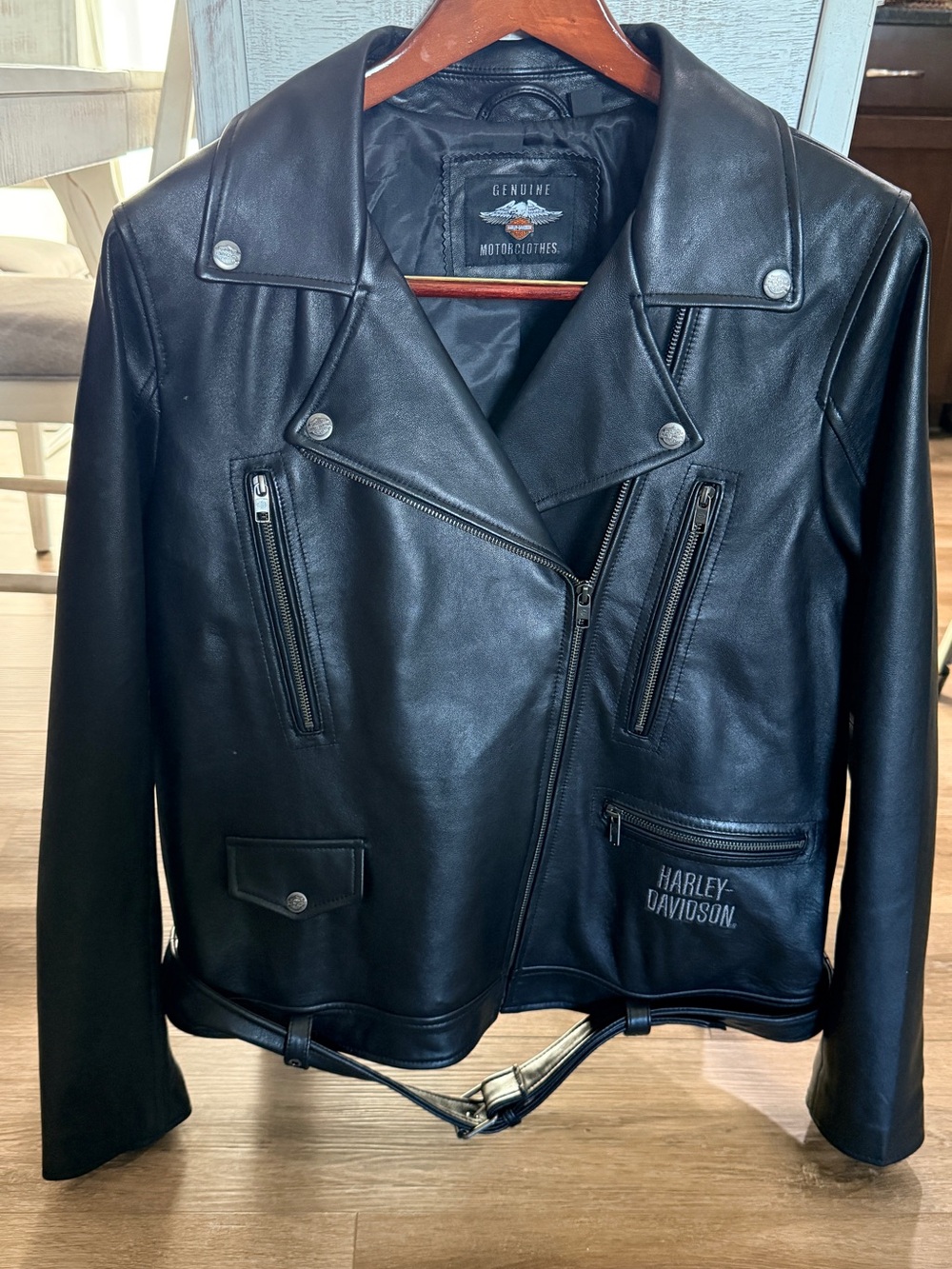 Women’s Genuine Harley-Davidson Lambskin Leather Motorcycle Jacket